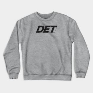 DET Block Logo Black Crewneck Sweatshirt